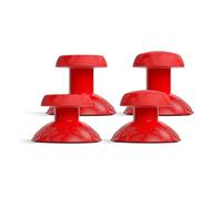 SCUF Valor Pro Kit De Remplacement Joysticks - 1 Concave Court, 1 Bombé Court, 1 Concave Long, 1 Bombé Long, Changement Rapide et Facile, Durabilité Exceptionnelle - Rouge
