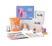 Sculpd │ Kit de bougies 2 personnes pour la fabrication de bougies à l’argile autodurcissante | Kit d'initiation aux bougies pour adultes avec cire de soja, huile parfumée, vernis, outils et guide