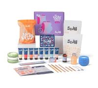 Sculpd Kit de fabrication de bougies et de poterie - Ensemble d'art complet pour 2 personnes comprenant de l'argile séchée à l'air libre, de la cire de soja, du parfum et des outils - Cadeau pour