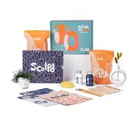 Sculpd │ Kit de poterie │ Kit d'initiation à l'argile autodurcissante pour les débutants, avec vernis brillant, peinture, jeu d'outils, pinceaux, éponge et guide pas à pas