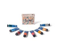 Sculpd Lot de 8 tubes de 22 ml de peinture acrylique de qualité supérieure, corps lourd et couleurs vives, peinture sur argile, toile, céramique, tissu, bois et plus encore, tons terre