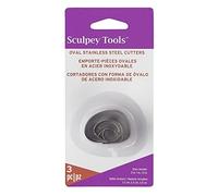 Sculpey AMM1018 Premo Lot de 3 Emporte-Pièces Ovales irrégulières