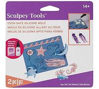 Moule en silicone Sculpey - Vie marine - Sculpey Bleu