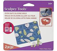 Moule en silicone Sculpey - Fleurs Bleu