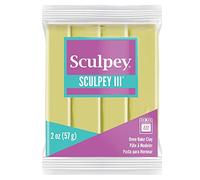 Sculpey III Argile polymère de Cuisson au Four, phosphorescente, Non Toxique, Barre de 56,7 g, idéale pour la modélisation, la Sculpture, Les Vacances, Le Bricolage, Les Techniques Mixtes et Les