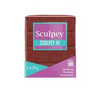 Sculpey III Paillettes grenat 56,7 g, Plastique, 2oz