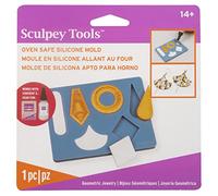 Sculpey Moule Flexible EZ Push, Argile, Bijoux géométriques