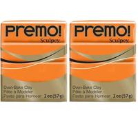 Sculpey Pâte à Modeler, Orange, Orange (Lot de 2)