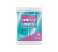 Sculpey Polyform III Argile de Cuisson au Four, 56,7 g, Bleu Sarcelle, Multicolore