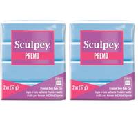 Sculpey Polyform Pale Blue Premo Bleu pâle, Argile polymère (Lot de 2)