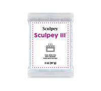 Artemio Pâte polymère Sculpey – 57 g – blanc pailleté (Blanc G)