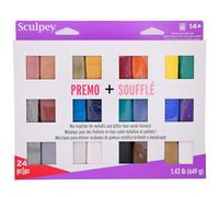 Artemio Pâtes polymère Sculpey Premo+Souffle PE4009 24 x 28 g Multicolore