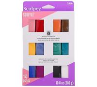Generique Pâtes polymères Sculpey Soufflé Multicolore – 12 x 0,9 oz