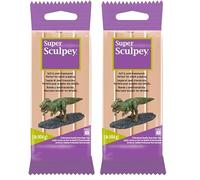 Sculpey Super Argile Polymère - 1 lb / 454 g, Beige (Lot de 2)