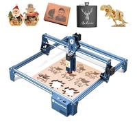 SCULPFUN 5W Graveur Laser, Machine de Gravure Laser à Effet 90W, Gravure et Découpe du Bois 15 mm, Protection des Yeux, 410 x 415 mm, pour Bois Métal Bleu