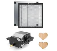 SCULPFUN Air Assist Honeycomb Plate Set 360x360mm, Air Pump 30L/Min Air Pump for S10 S9 Pro Laser Engraver, vitesse réglable pour une découpe plus nette et plus lisse des bords de l'objet.