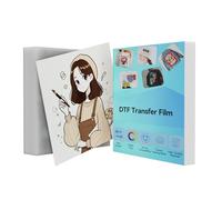 SCULPFUN DTF Lot de 120 feuilles de papier de transfert brillant double face transparent, format A4, 21 x 29,7 cm, pour T-shirts, textiles, pour imprimantes à sublimation et imprimantes DTF
