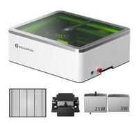 SCULPFUN E1 Pro Dual Machine de Gravure Laser Diode 21 W + IR 3 W avec Caméra HD, Graveur et Découpeur Laser de Classe 1, zone de gravure 400 × 320 mm, pour bois cuir verre et projets DIY