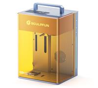 SCULPFUN G9 Graveur laser double, classe I, 2W 1064 nm IR et 10W 455nm diode bleue, vitesse de 5000mm/s, précision de 0,001mm, 105 x 105mm, levage électrique, laser SGD/Lightburn
