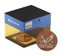 Sculpfun iCube BT 5W Graveur Laser, Mini Graveur Laser Filtre à Fumée Intégré, Précision de 0.06mm, Doté Housse de protection et Alarme de Température, Machine à Graver pour Bois, Acrylique