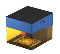 SCULPFUN iCube Machine à graver laser 3W avec filtre à fumée, gravure par application, vitesse de gravure 10 000 mm/min, alarme de température, mise au point laser 0,02 mm pour bois