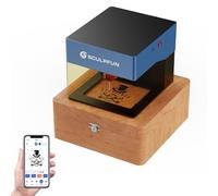 SCULPFUN iCube Pro Découpeur de gravure laser 5W avec filtre à fumée, mise au point laser 0,06 mm, machine de graver laser portable MINI, haute vitesse 10000 mm/min