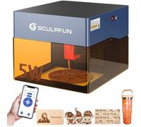 SCULPFUN iCube pro Graveur laser portable 5W filtre fumée alarme température zone gravure 130x130mm