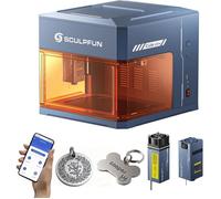 SCULPFUN iCube Ultra Dual Mini Machine de Gravure Laser, 12W Diode + 1.2W Infrarouge, Graveur Laser Portable, APP SCULPFUN