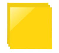 SCULPFUN Lot de 3 plaques acryliques opaques jaunes pour gravure laser - 30 x 30 cm - Personnalisables - Pour la décoration de la maison et du bureau - 3 mm d'épaisseur
