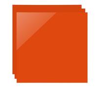 SCULPFUN Lot de 3 plaques acryliques opaques oranges pour gravure laser - 30 x 30 cm - Personnalisables - Pour la décoration de la maison et du bureau - 3 mm d'épaisseur