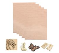 SCULPFUN Lot de 4 plaques de contreplaqué de noyer rouge, 3 mm d'épaisseur, 30 cm x 20 cm, bois non traité pour travaux manuels, gravure laser et découpe