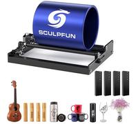 SCULPFUN Rouleau rotatif au graveur laser axe Y, module de gravure rotatif à 360° pour d'objets cylindriques de différentes tailles