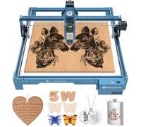 SCULPFUN S1 5,5 W Machine de gravure laser 0,06 mm ultra fine tout métal 110-240 V 5 W Machine de gravure laser compressée Coupe profonde