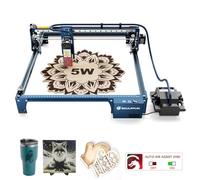 SCULPFUN S30 Machine à graver laser 60 W avec assistance d'air automatique, machine de découpe 5 W de puissance laser pour la fabrication de puzzles en bois 3D DIY bois cuir, précision de gravure de