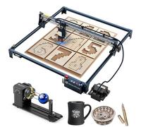 SCULPFUN S30 Ultra 11 W Machine à graver laser avec Air Assist automatique et rouleau de mandrin multifonction RA PRO 600 x 600 mm Grande zone de travail pour bricolage bois, métal