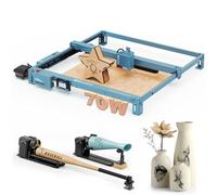 SCULPFUN S70 MAX 70W Machine à graver laser avec rouleau multifonction RA Pro Max 4 en 1, vitesse de gravure 36000 mm/min, zone de gravure 830 x 800 mm, zone de gravure avec 50 l/min, mise au point