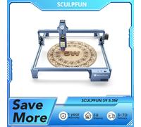 SCULPFUN S9 5.5W graveur Laser 0.06mm point compressé Ultra-fin, Laser à Diode, haute précision 0.08mm, zone de gravure 410*420mm SCULPFUN S9 5.5W
