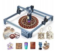 SCULPFUN S9 Graveur laser 5.5 W CNC haute précision à effet 90 W, découpe laser point comprimé à focale fixe ultra-fine de 0,06 mm