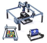 SCULPFUN S9 Graveur Laser 5W Machine de Gravure Laser avec Rouleau rotatif axe Faisceau Laser Ultra-fin de 0,06 mm