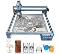 SCULPFUN S9 Graveur laser, 90W effet découpeuse gravure laser sur métal, gravure et découpe rapides en Bois, mise au point fixe et protection yeux, zone travail 410 mm x 420 mm