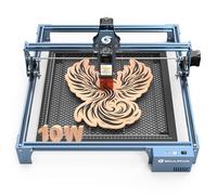SCULPFUN S9 Pro 10W Machine à graver laser avec 400 * 400mm plaque nid d'abeille CNC DIY graveur laser et découpeuse laser limite haute précision glissière linéaire de qualité industrielle axe X