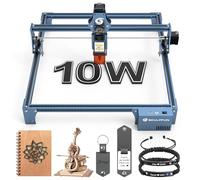 SCULPFUN S9 Pro 10W Machine à graver laser DIY Graveur laser 10W Technologie de formation du faisceau laser Foyer laser ultrafin de 0,06 mm Valeur limite Glissière linéaire