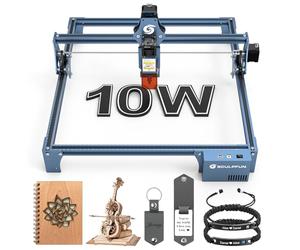 SCULPFUN S9 Pro 10W Machine à graver laser DIY Graveur laser 10W Technologie de formation du faisceau laser Foyer laser ultrafin de 0,06 mm Valeur limite Glissière linéaire