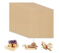 SculpfunDIY Lot de 10 plaques de contreplaqué A3 en bois de tilleul, 42 x 29,7 cm, bois non traité de 3 mm d'épaisseur, pour travaux manuels, découpe laser et gravure