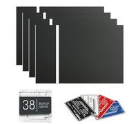 sculpfunDIY Lot de 4 plaques métalliques gravées au laser - 20 x 30 cm - Série de plaques gravées au laser pour panneau de jardin, terrasse, porte de bureau, plaque murale noire avec gravure blanche
