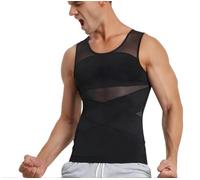 SculptBody - Gilet Gainant 2.0, avec Double Compression, modelage tridimensionnel à 360°, idéal for Le Sport et Les Loisirs(Black,Medium)