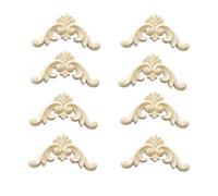 Sculpté Applique Lot De 20 Appliques D'Angle En Bois Sculpté Non Peint À Motifs Floraux Pour Meubles Et Décoration Intérieure 6 X 6cm