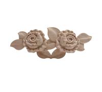 Sculpté Unique Antique Bois Cadre Applique Bois Decal Onlay Fleur Long Bois Meubles Décoration Accessoires Cabinet, C59,3