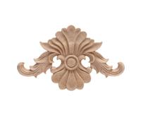 Sculpté Unique Antique Cadre en Bois Appliqué Autocollant en Bois Garniture Fleur Long Bois Décoration Accessoires Armoire, C15, 2