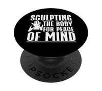 Sculpter le corps pour une tranquillité d'esprit massant thérapeute PopSockets PopGrip Adhésif